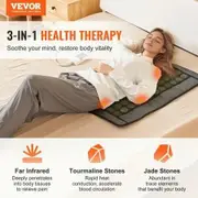 Far Infrared Heating Pad 48 Natural Jade & 24 Tourmaline Stone Heating Pad