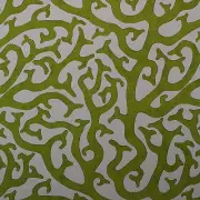 P KAUFMANN CORAL REEF GREEN CHARTREUSE TROPICAL VINE FISH FABRIC BY YARD 54"W