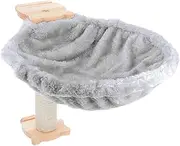 GRIRIW 1Set Spoon Shape Hanging Basket Cat Bed Soft Cat Tree Hammock for Indoor Cats Scratchproof Design Easy to Clean Comfortable Resting Space Stylish Addition to Home Decor