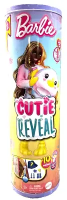 NEW Barbie Cutie Reveal Color Dreams Series. 10 Surprises, Posable Doll & Pet