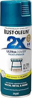 Rust-Oleum 2X Ultra Cover Matt Spray, Deep Teal, 340 g