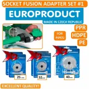 Socket Fusion Welding Adapter Set for Metric DVS Plastic Pipes 25/32/40x2 Set #1