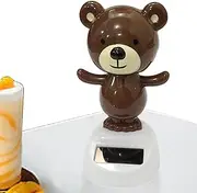 Bear Car Dashboard Decorations | Bobble Head Solar Bear Dancing Doll for Car Dashboard | Bobblehead Animal Dolls for Kids, Cute Swing Decor for Stocking