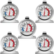 5-Pack Refrigerator Thermometer, Large Dial Freezer Thermometer,Classic Serie...