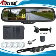 4x Parking Radar Sensor Reversing Backup Camera Car Rear View Mirror Monitor