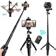 Portable 40" Wireless Remote Selfie Stick Tripod Phone Stand For iPhone Samsung