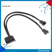 在飛比找蝦皮購物優惠-Onem SATA 15Pin 轉 2 路 3Pin 4Pi