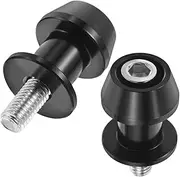 SOESFOUFU 10mm Black Motorcycle Swingarm Bobbins Stand Screw for Motorbike Swing Arm Spools Slider