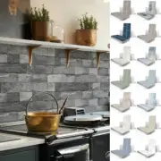 Brick Mural Decals Peel And Stick Tile Wall Stickers 12x6 Inch PVC Self Adhesive