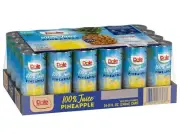Dole Juice, 100% Pineapple, 8 fl. oz., 24 pk. cans