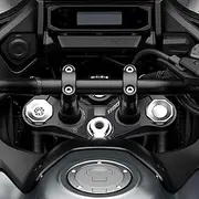 labelbike - 3D Gel Resin Sticker Motorcycle Steering Fork Plate Protection Compatible with Honda NT1100 2022-2023