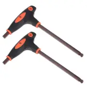 8mm Ball End Hex Key T-Handle Wrench Spanner, Metric S2 Steel 2 Pcs