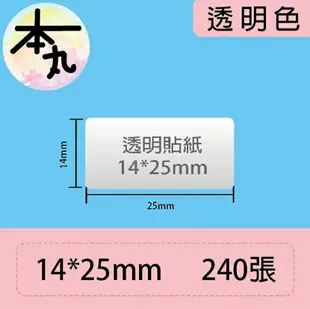 台灣精臣/公司貨/標籤機D11S/D110/D101/H1S原廠標籤貼紙-透明系列(舊機無法使用)