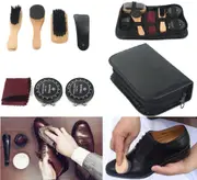 8pcs Shoes Boots Sneakers Polish Brush Set Leather Bag Shoe Shine Care Kit