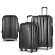 Wanderlite 3pcs LuggageTrolley Set Travel Suitcase Storage Organiser Carry On Ha
