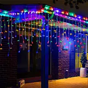 Christmas Curtain Lights Twinkle LED String Lights for Party Home Holiday Decor-Multicolor