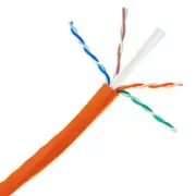 BASELINE- 1000ft 24/4 Cat5E UTP cULus CMR Stranded - Orange