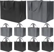 Reusable Grocery Shopping Bags 10 Pack Large Foldable Tote Bags Bulk, Eco Produc