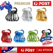 6Pcs Small Carabiner Clips Mini Carabiner Buckle Hook Hiking Backpacking Tools