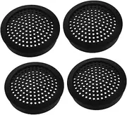 HEALEEP 4pcs Car Speaker Grille Car Speaker Subwoofer Grill Subwoofer Mesh Tweeter Cover Audio Grill Cover Black Plastic