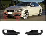 1 Pair Front Bumper Fog Light Grille Cover Compatible For 3 Series F30 F31 2012-2015 Front Grille Cover Trim 51117300737 51117300738