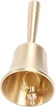 LxcshLjx Solid Brass Handbell - Super Loud Hand Call Bell, Traditional Style With Steel Handheld Service, Dinner, Pet Training, and Jingle for School, Church, Hotel, Wedding Games