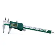 Insize Electronic Digital Caliper w/ Ceramic Tipped Jaws, 0-6"/0-150mm (1193-150