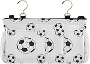 Amooorous Caddy For Bedside Dorm Bed Bag for Bunk Hospital Beds Dorm Rooms Bed Rails Football