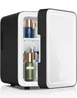 Juturna S Mini Make up fridge Cooler Or Warmer Black With Mirror. New