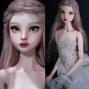 1/4 BJD SD Doll Supermodel Girl Resin Bare/Set Face Make Up Eyes Wig Clothes Diy