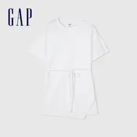 在飛比找momo購物網優惠-【GAP】女裝 圓領短袖T恤-白色(874226)