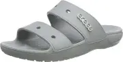 Crocs Unisex Classic Two-Strap Slide Sandals - Light Grey