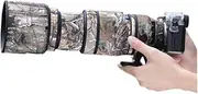CHASING BIRDS Camouflage Waterproof Lens Coat for FUJIFILM XF 100-400mm F4.5-5.6 R LM OIS WR Rainproof Lens Protective Cover (Withered Leaf Camouflage, with 1.4X TC)