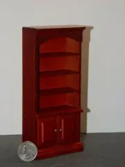 Dollhouse Miniature Bookcase Shelf Mahogany 1:12 inch scale C115 Dollys Gallery
