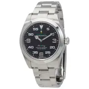 Original Pre-owned Rolex Air-King Automatic Chronometer Black Dial Men's Watch 116900BKAO