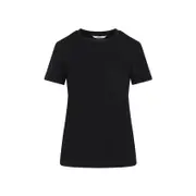 [Max Mara] Max Mara-Black Papaia Cotton T-Shirt-Donna M STAND