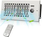 Register Booster Fan Fits 4” X 10” Register Holes, Smart Control Heating Cooling