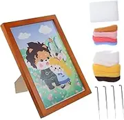 BEBEMOKO 1 Set DIY Punch Needle Embroidery Kit for Adults Complete Sewing Tool with Delicate Patterns for Home Decor and Durable Needlework Supplies for Art Crafts