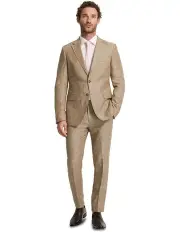 [Oxford] Byron Linen Jacket in Bark