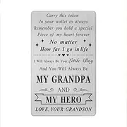 LGQDYMZ Grandpa Wallet Card Gifts from Grandson