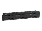 New Black Box PM810A-R2 48 Port Cat5e Feed Through Patch Panel, 2U, Unshielded