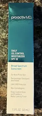 PROACTIV MD DAILY OIL CONTROL MOISTURIZER SPF 30 Sunscreen 1.5 oz 2020 20 w/Box