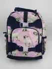Pottery Barn Kids Mackenzie Pink Navy Puppy Dog Backpack Small 15"H #9916U