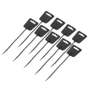 25pcs Marker Cable Zip Ties, 8 Inch Self-Locking Labels Zip Tie Wraps, Black