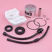 45mm Piston Kit for Chinese Chainsaw 5200 52cc Air Filter Fuel Oil Line Hose Oil Seal Spare Replace Tool Part