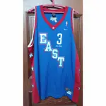 NBA明星賽ALLEN IVERSON藍色球衣XXL號