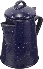 JECOMPRIS Enamel Coffee Pot Multipurpose Teapot Water Pitcher Lightweight Elegant Design for Daily Use Cafe Restaurant Smooth Pouring Spout for Tea Coffee