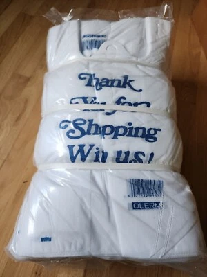 Reusable Non-Woven Fabric T-Shirt Grocery Bags Thank You 300 bags bulk