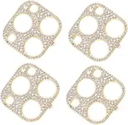 Angoily 4pcs Camera Protective Ring Lens Protective Film Shockproof Camera Lens Case Power Bank Screen Protector Phone Lens Cover Smart Plug Phone Camera Clear Zinc Alloy Golden