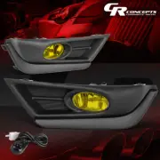 PAIR AMBER LENS OE STYLE FOG LIGHT+BEZEL COVER+SWITCH FOR 2017-2018 HONDA CRV (for: Honda)